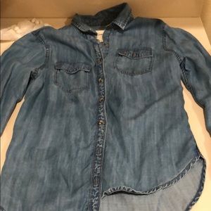 Abercrombie kids denim shirt